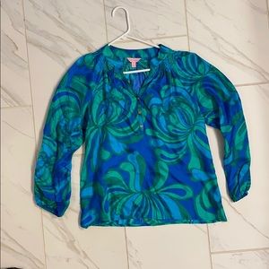 Lilly Pulitzer Elsa Silk Top sz MD